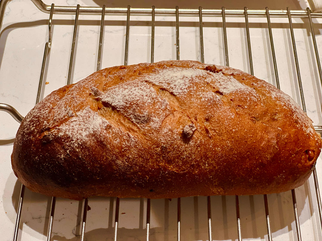 全麦核桃红枣软欧