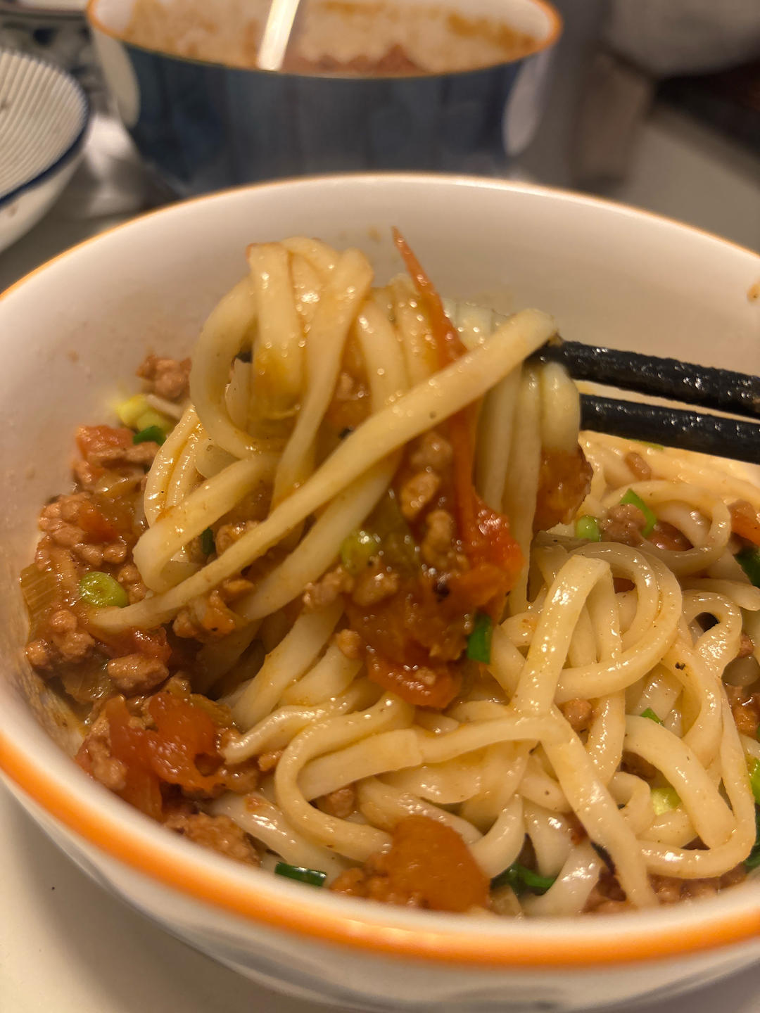 番茄肉末拌面