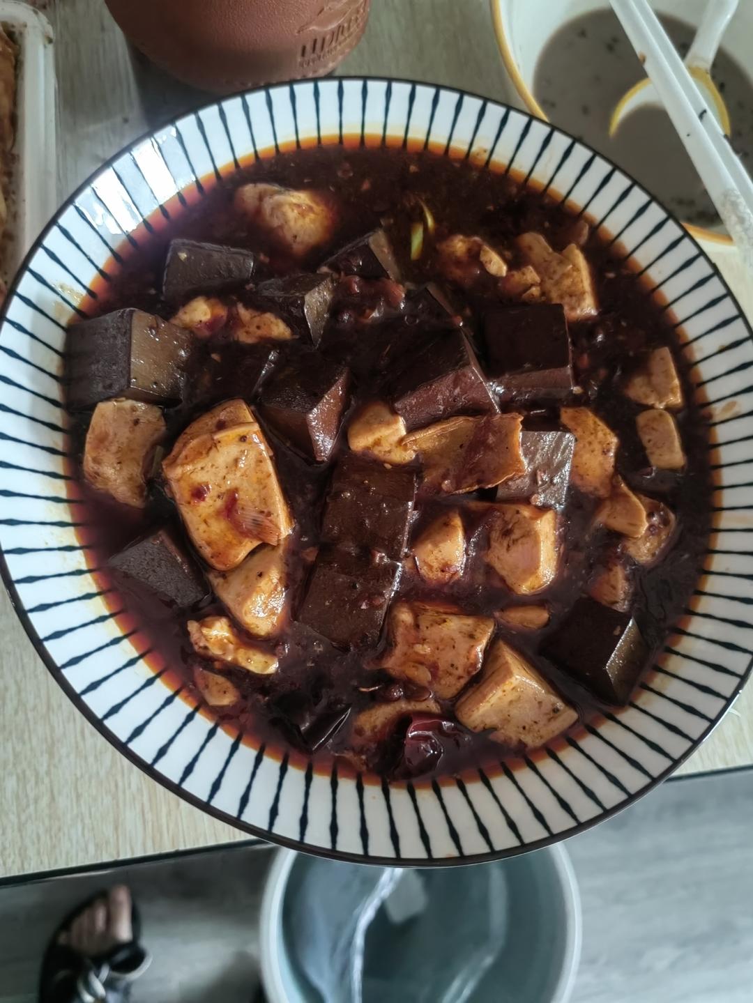 猪血烧豆腐