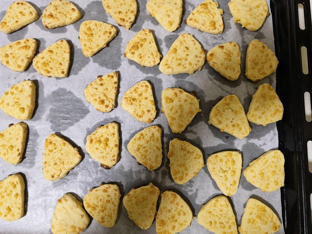 免打发❗️零失败❗️黄金芝士咸味饼干❗️