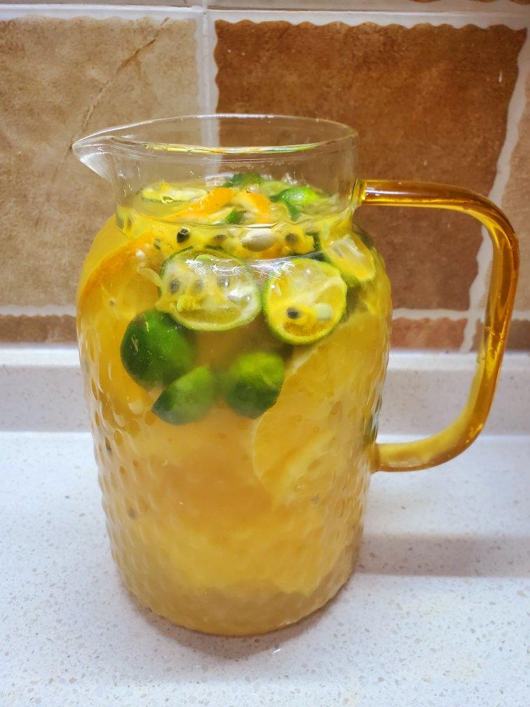 自制无敌好喝夏日解腻水果茶🍊完爆饮品店，新手百分百成功，试试就知道
