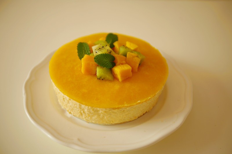 料超足的芒果慕斯蛋糕