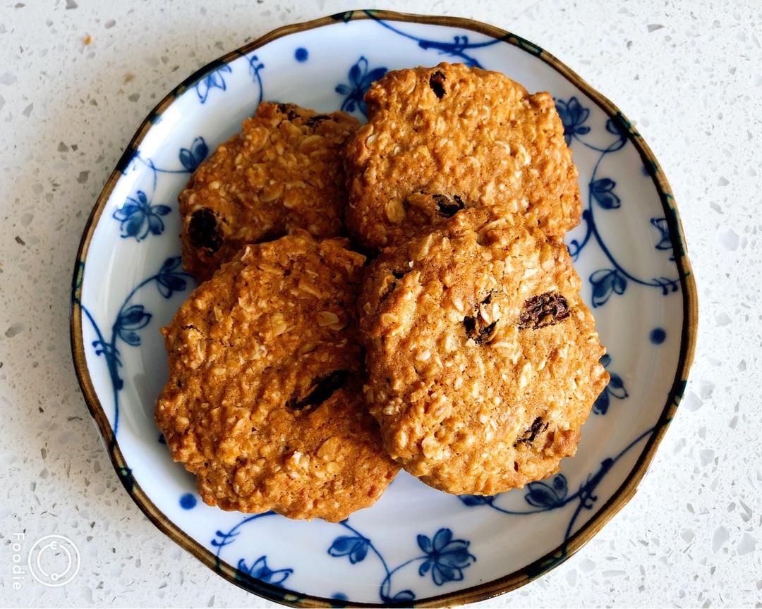 燕麦葡萄干曲奇的做法