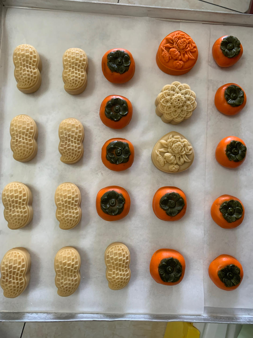 全网独家（原创）柿柿如意—广式金沙奶黄月饼（内附视频做法）