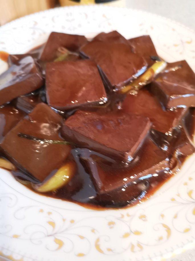 熘鸭血豆腐