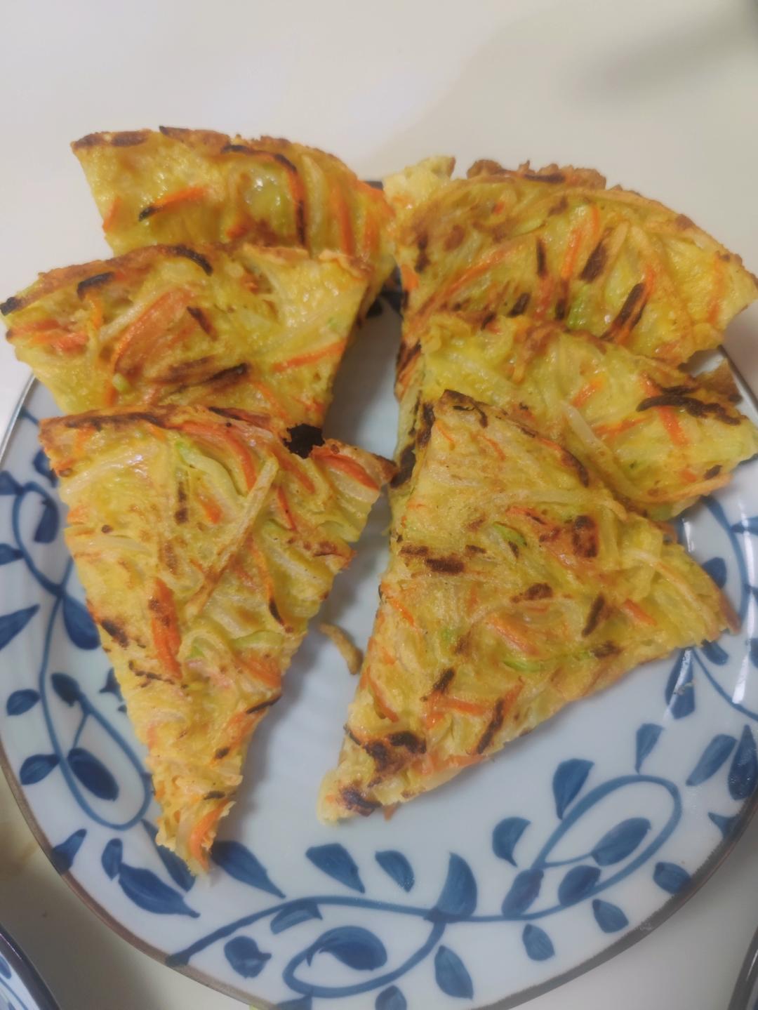 杂蔬土豆鸡蛋饼