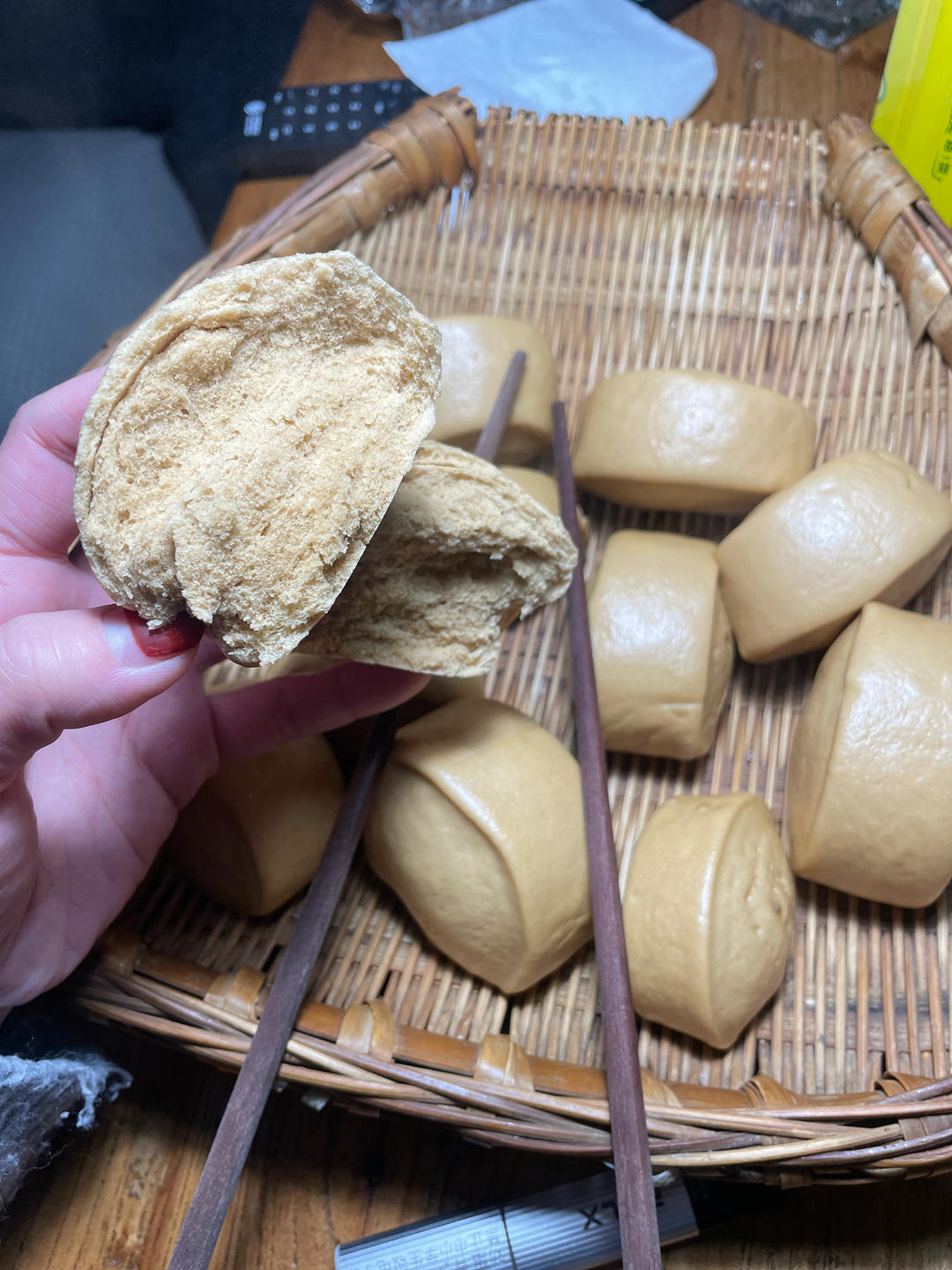 红糖开花馒头