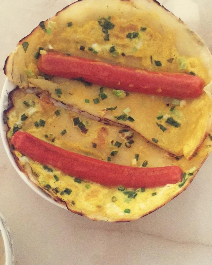 【平底锅葱花蛋饼】