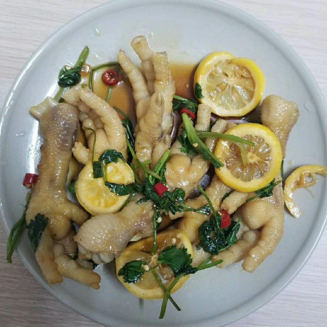 网红柠檬酸辣鸡爪