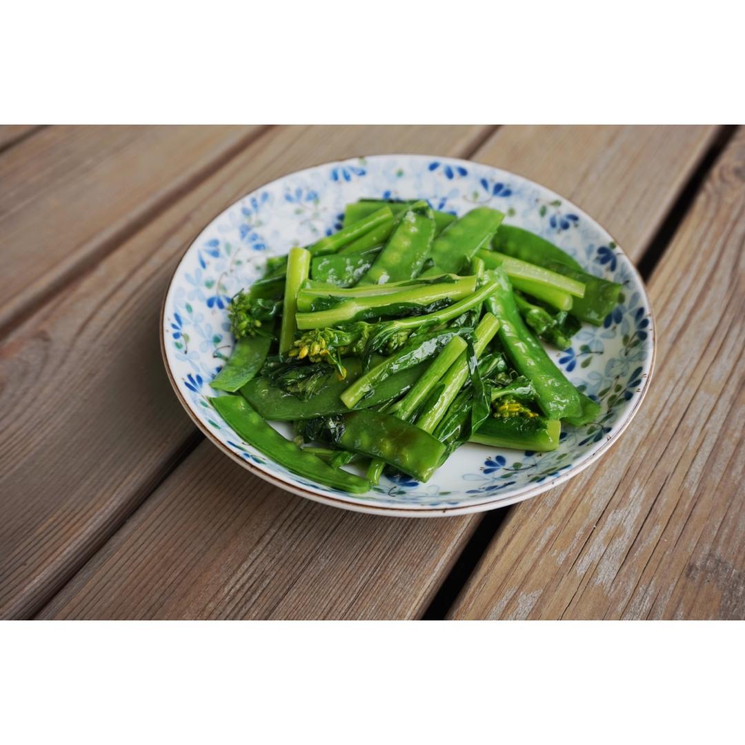 荷兰豆炒菜花