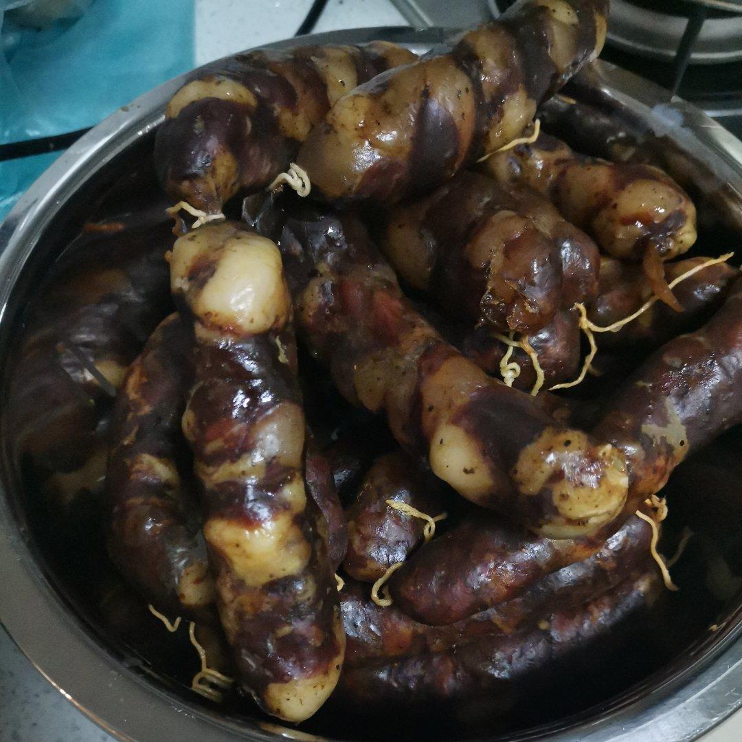 自制广式腊肠（附最快手刮肠衣）