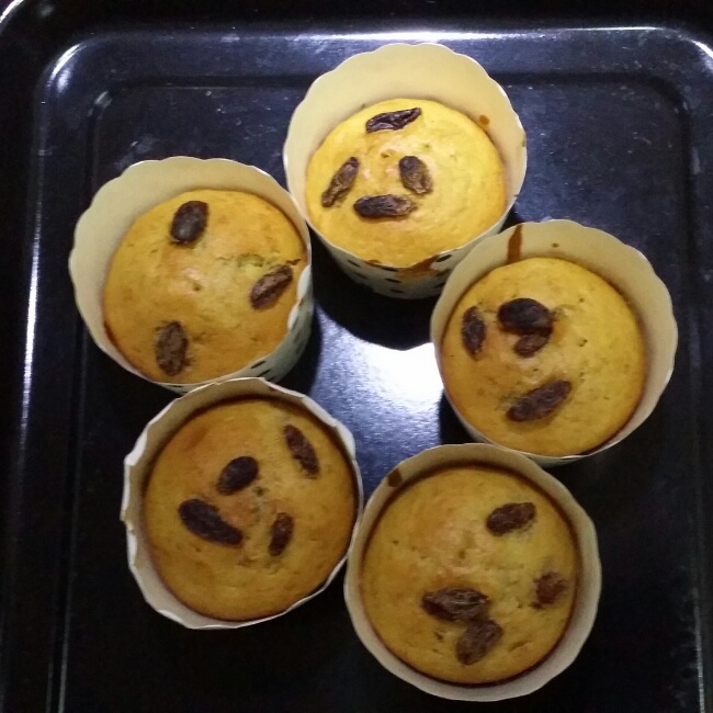 快手香蕉纸杯蛋糕