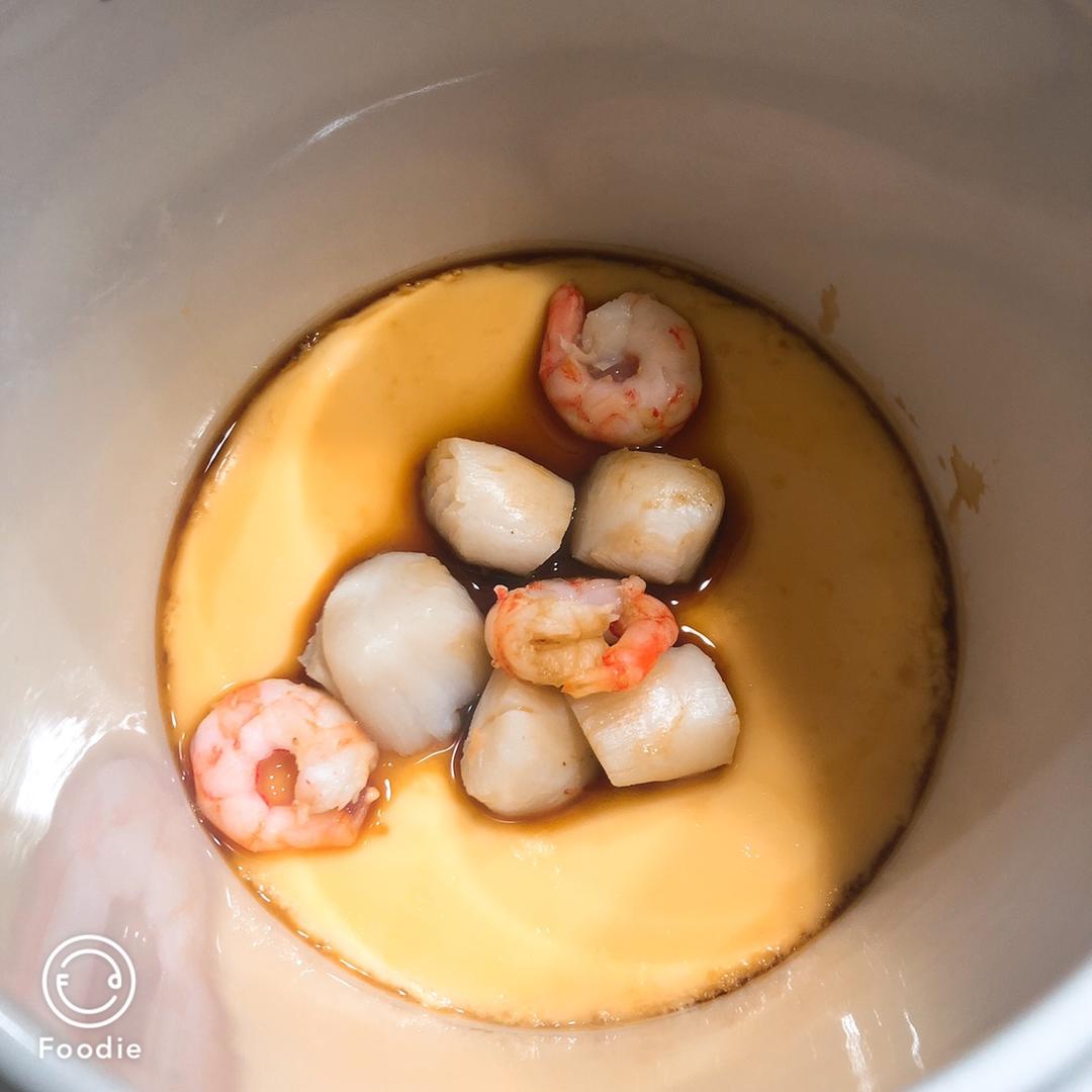 香菇虾仁蒸滑蛋