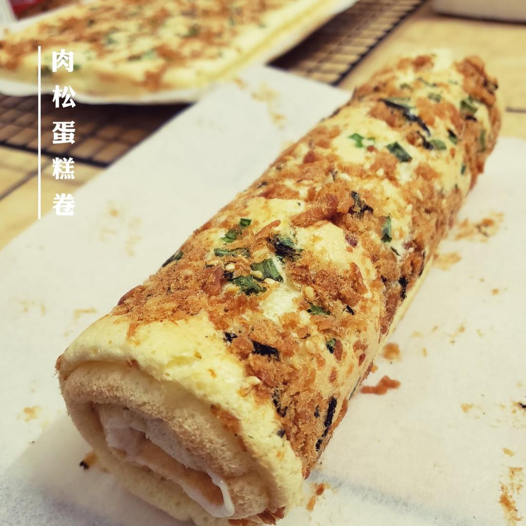 ⭕️香葱肉松蛋糕卷｜咸香美味｜细腻松软