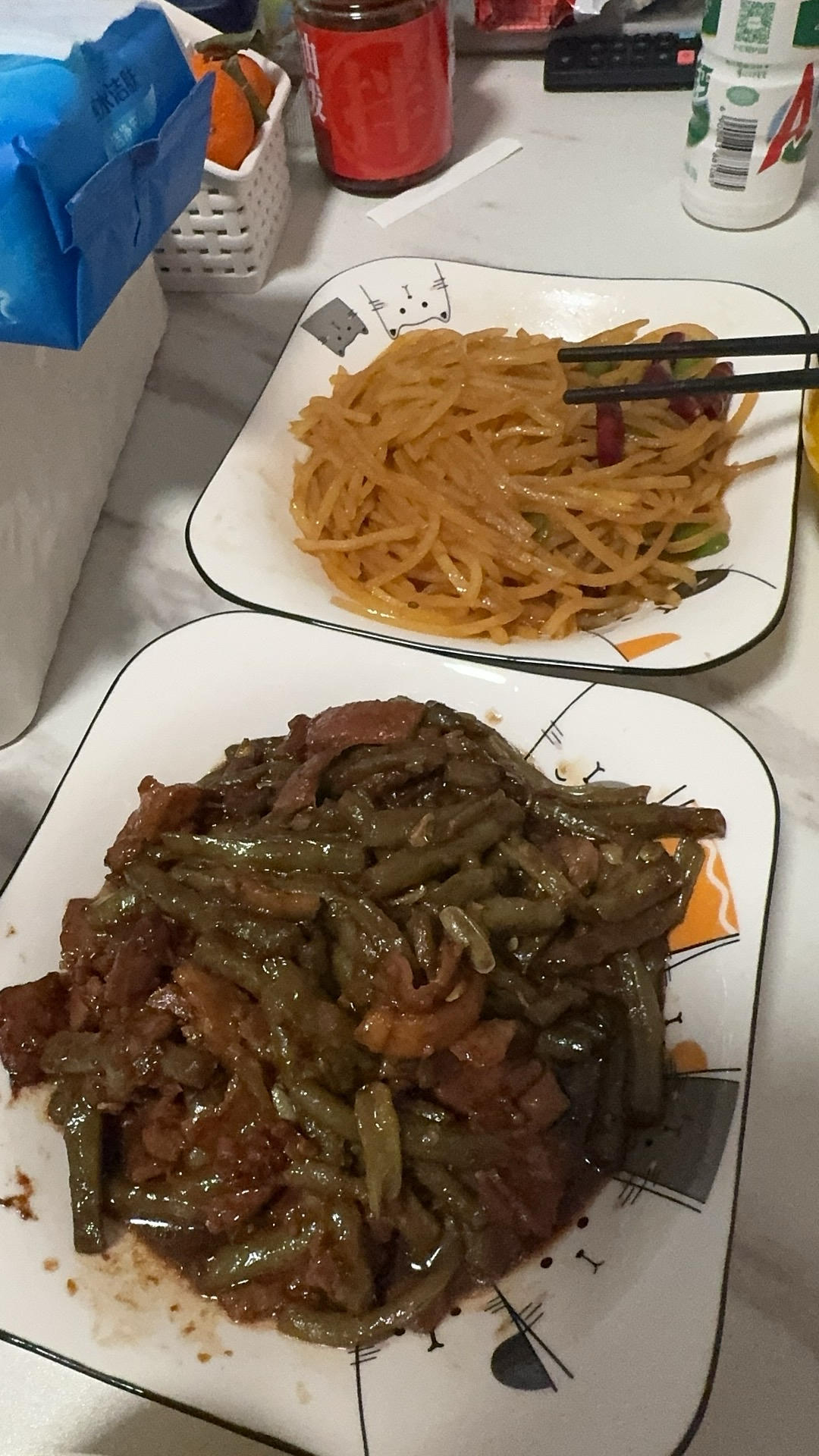 百吃不厌的东北豆角炖肉