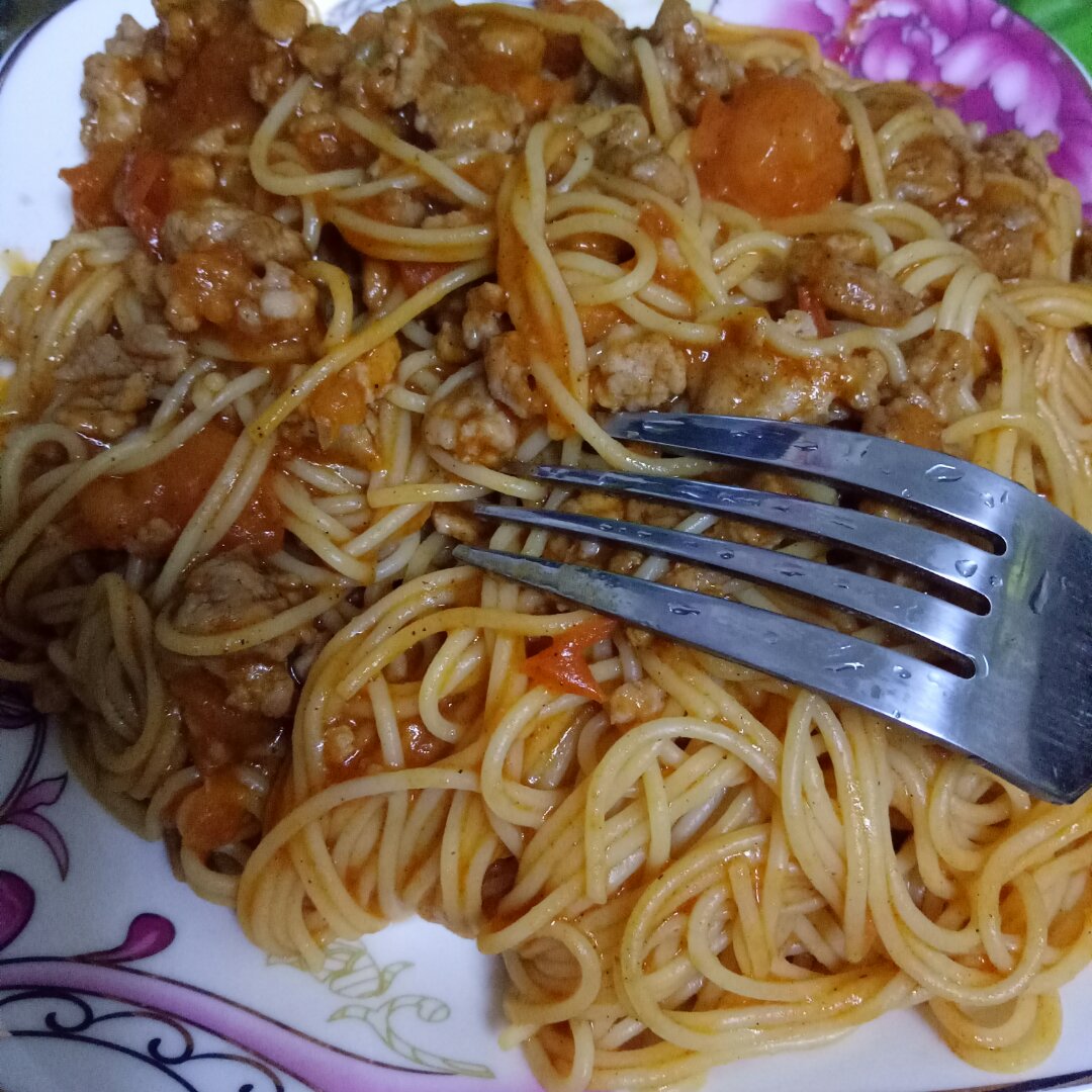 番茄肉酱意大利面