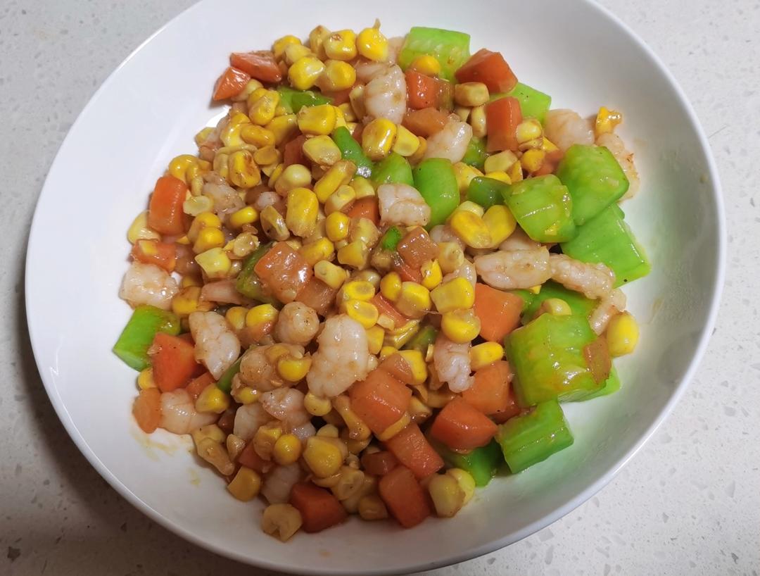 什锦虾仁玉米粒