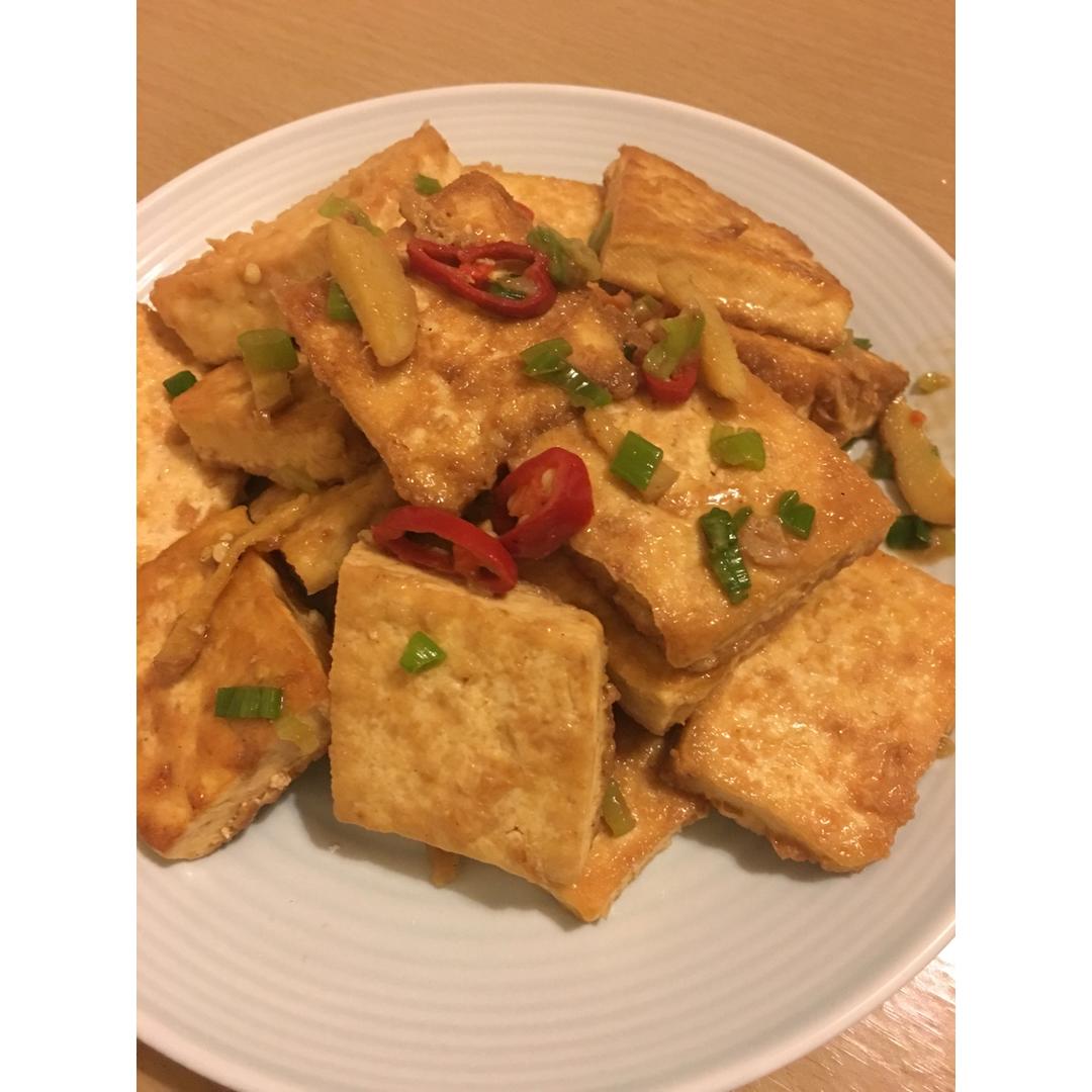蚝油煎豆腐