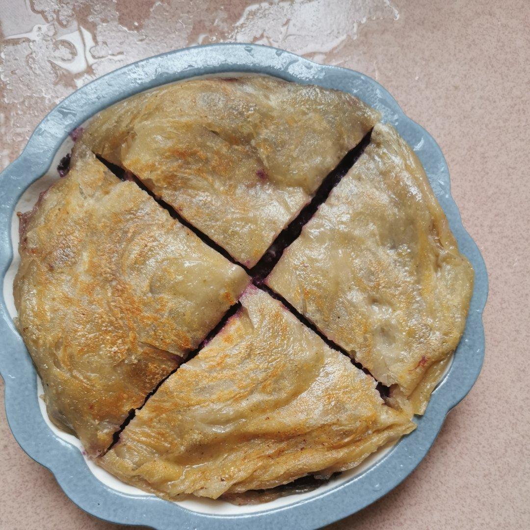 奶香芝士紫薯饼