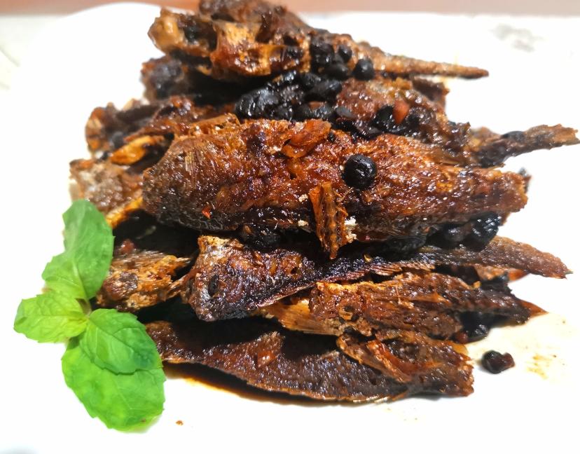 豆豉香酥小黄鱼