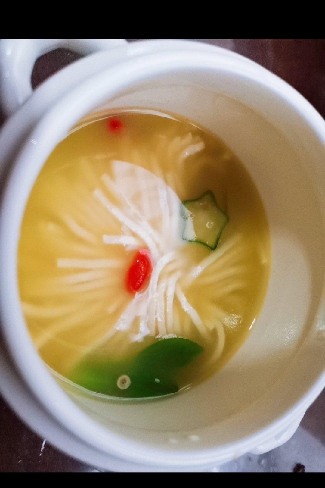 菊花豆腐白贝汤