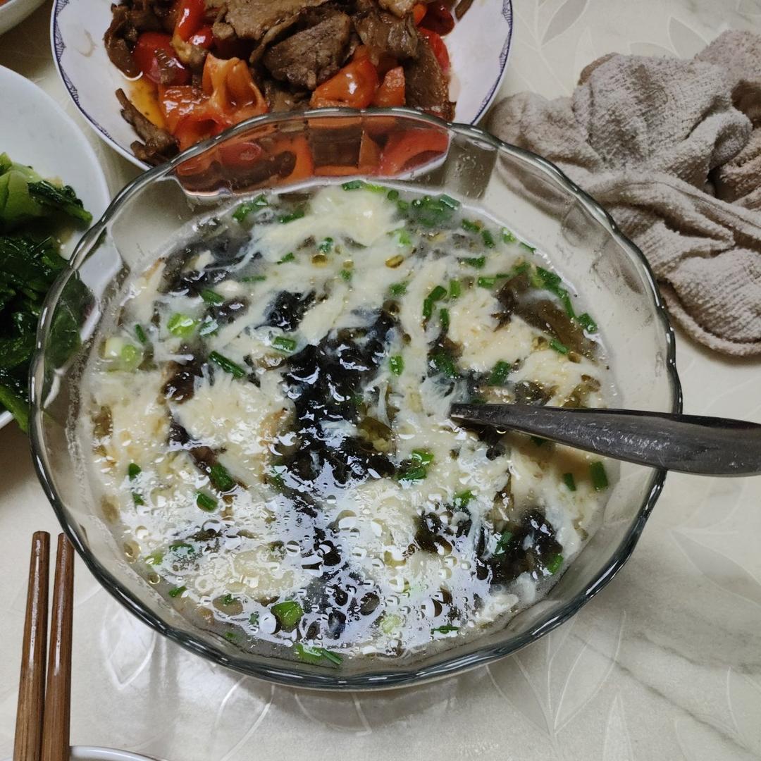 最鲜美好喝的「紫菜蛋花汤」