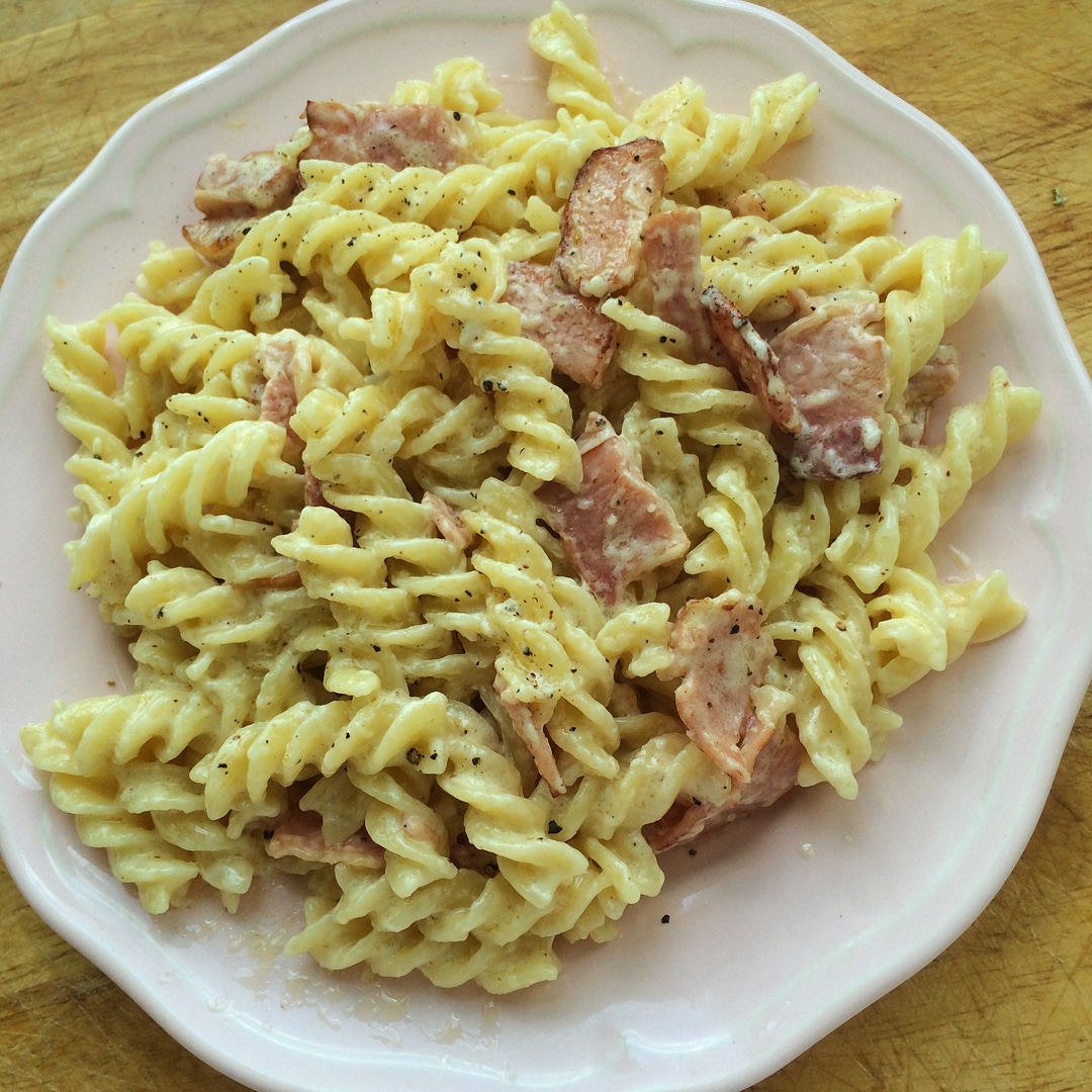 培根蛋酱意面