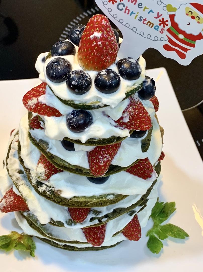 免烤箱❗️高颜值巨好吃的圣诞树松饼蛋糕🎄手把手教你做，让我们一起快乐过圣诞。