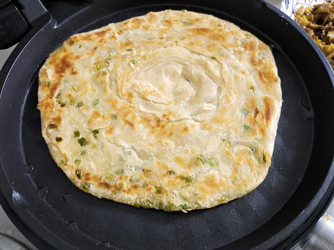 层薄如纸外酥内软的手抓饼&葱油饼