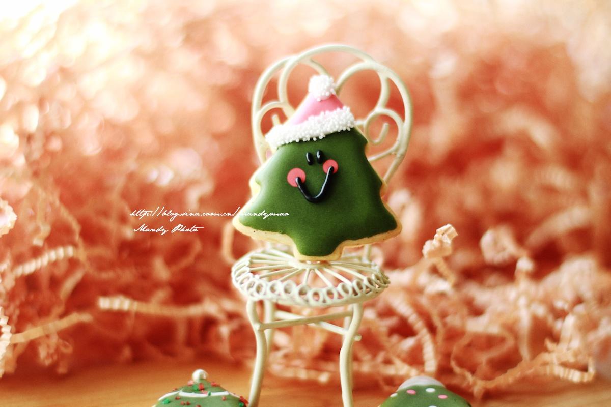 #2014圣诞节#Mini圣诞糖霜饼干-可爱笑脸圣诞树的做法