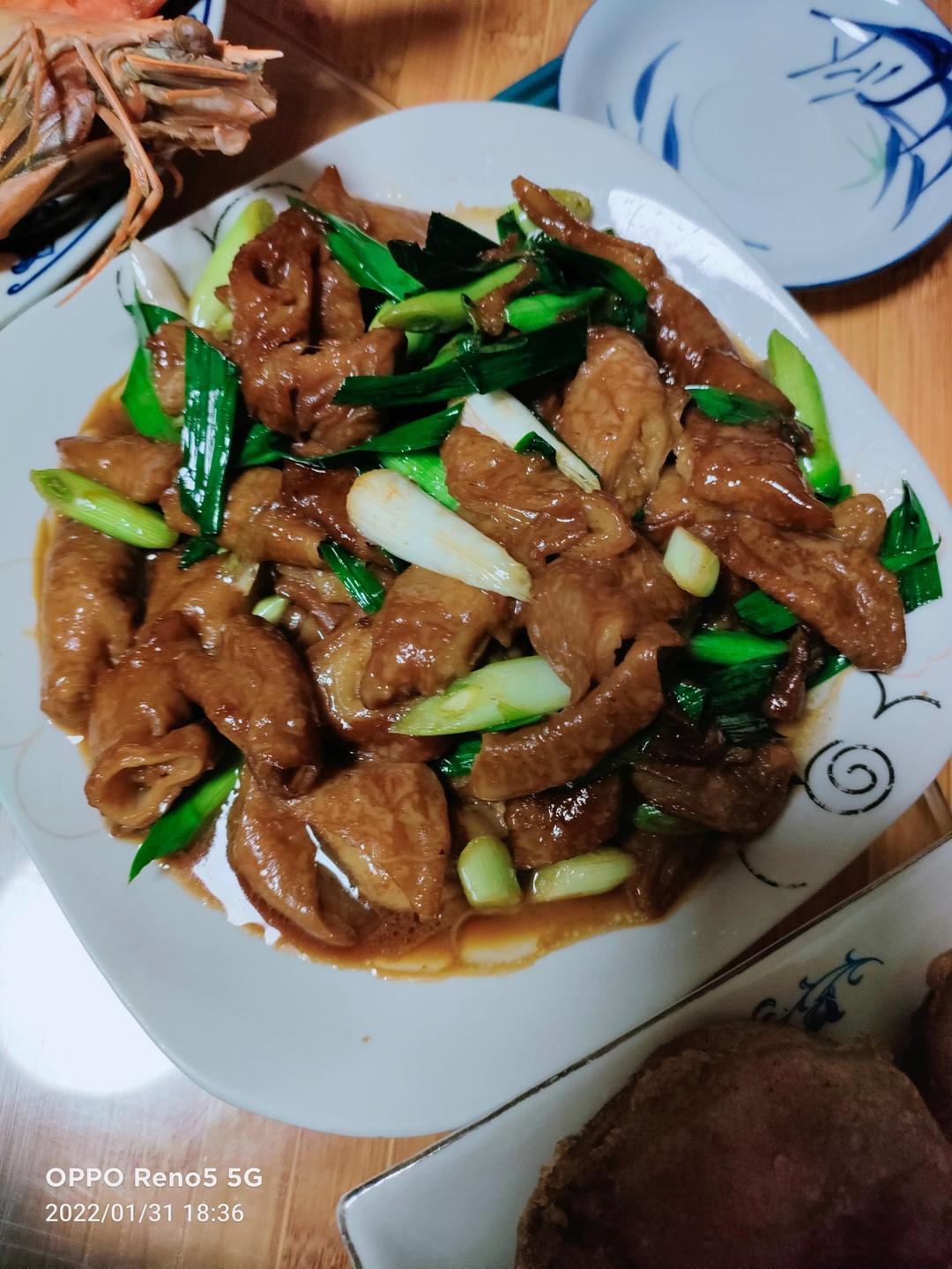 大肠蒜苗