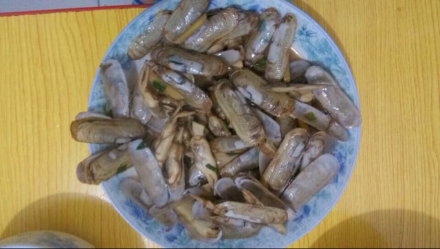 葱姜炒蛏子