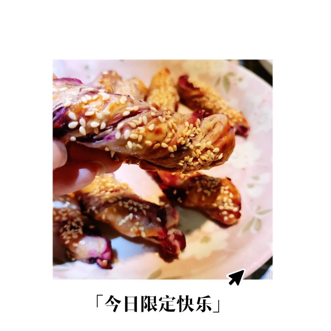 免揉✨香甜可口的紫薯扭扭酥