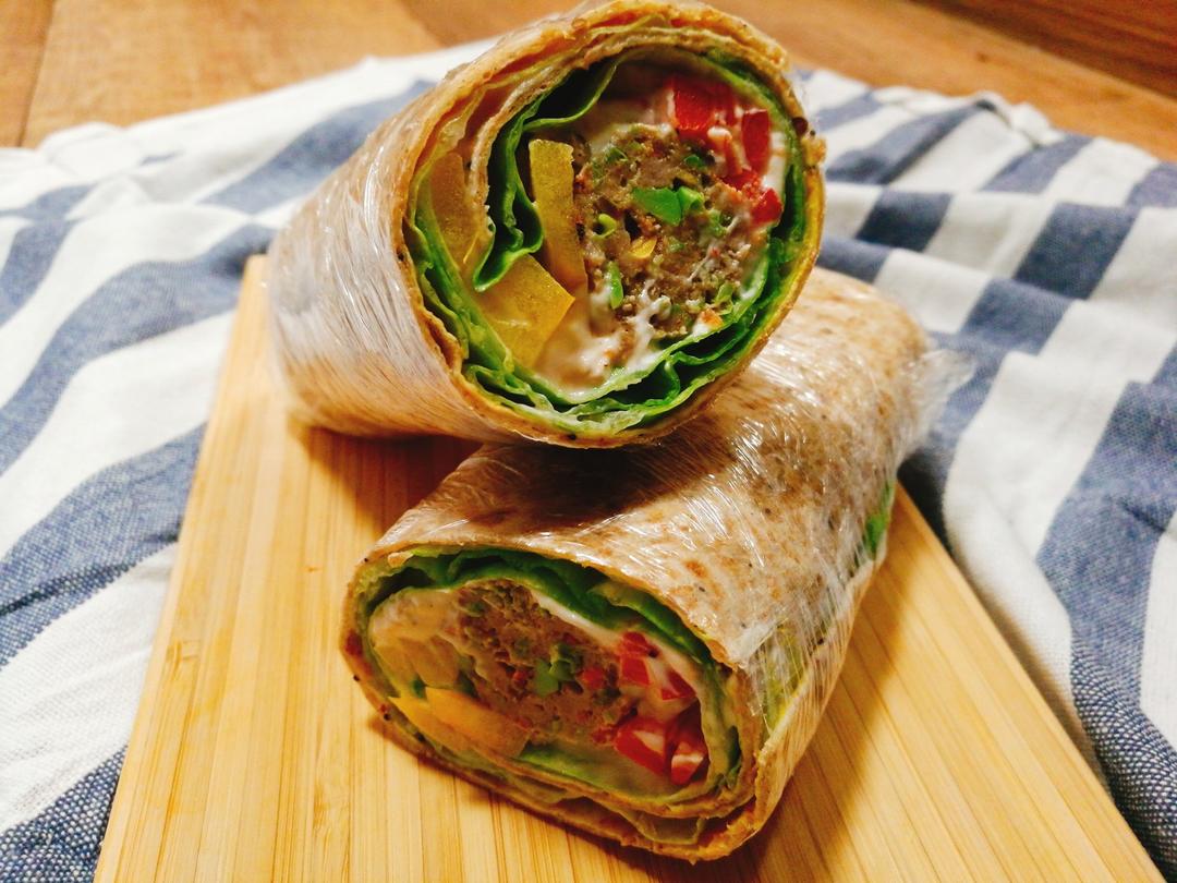 ｛轻食｝拉法卷的完美公式Laffa wrap（附饼皮做法）