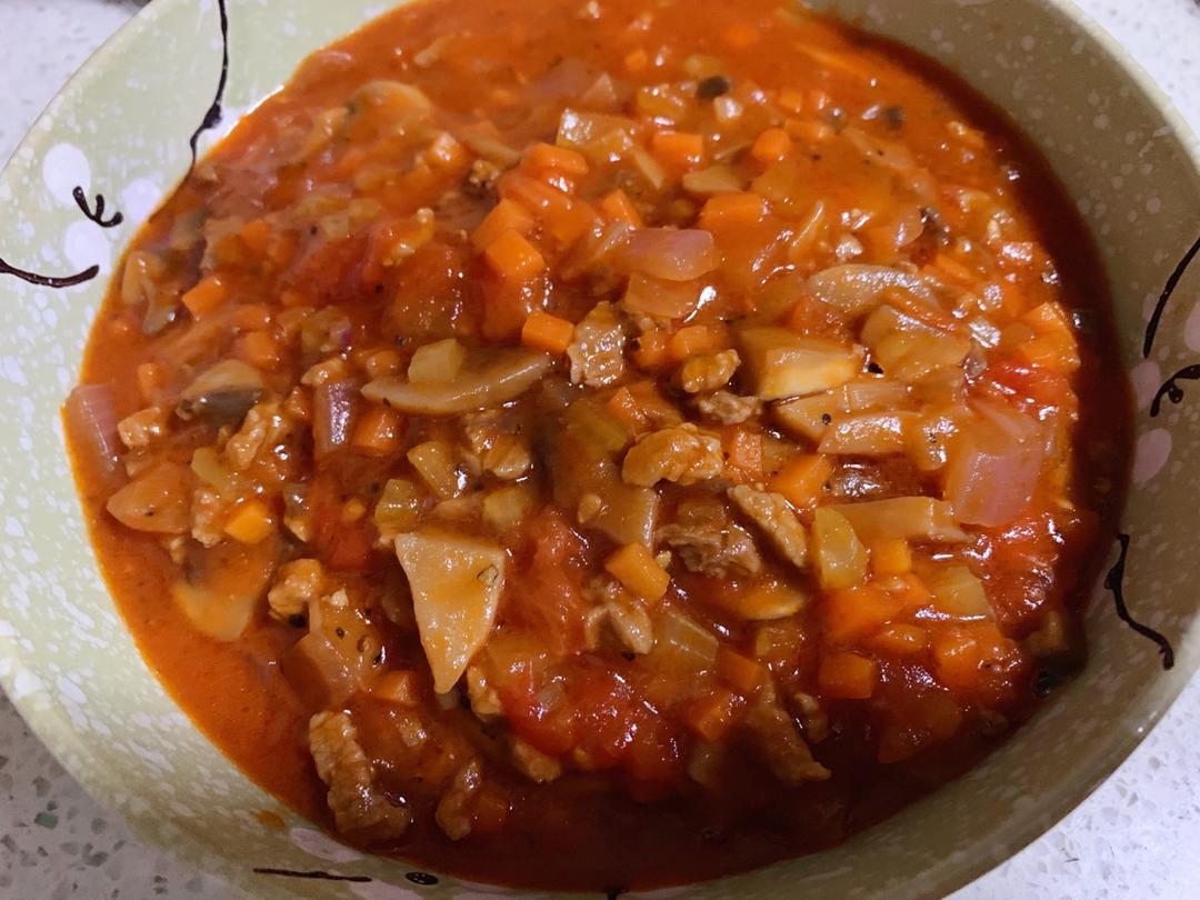 意大利肉酱（红酱）