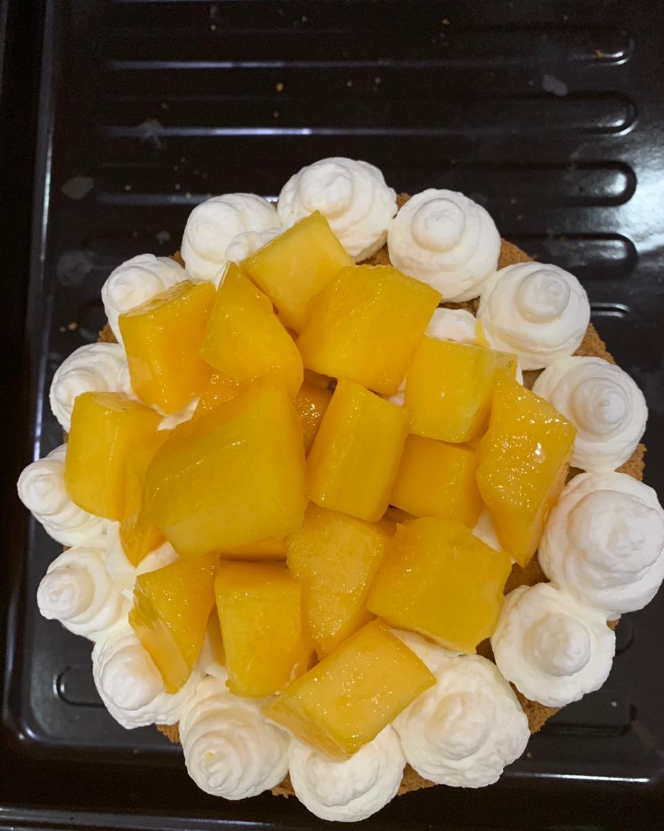 【零失败】不会裱花没关系的水果裸蛋糕 芒果裸蛋糕 完美戚风胚