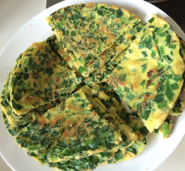 鸡蛋韭菜饼