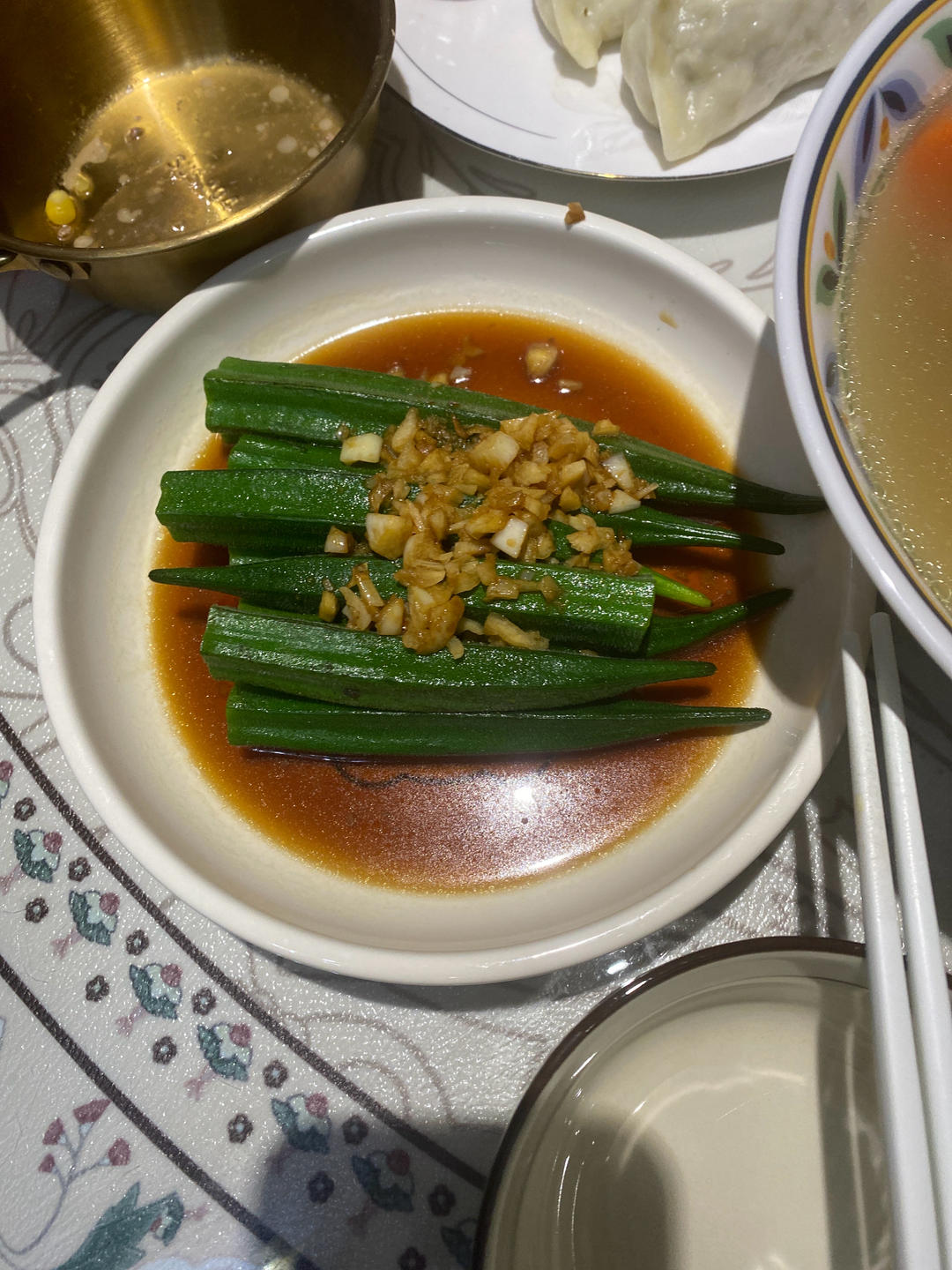 蒜蓉秋葵