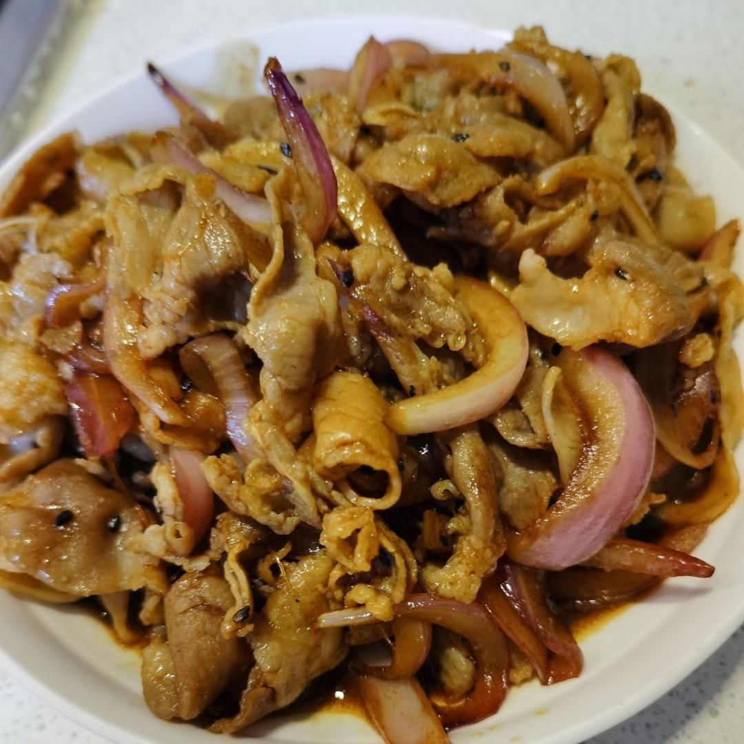 香喷喷的孜然羊肉卷