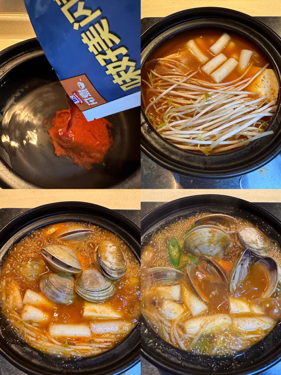 🇰🇷闪煮版韩式部队火锅🇰🇷的做法
