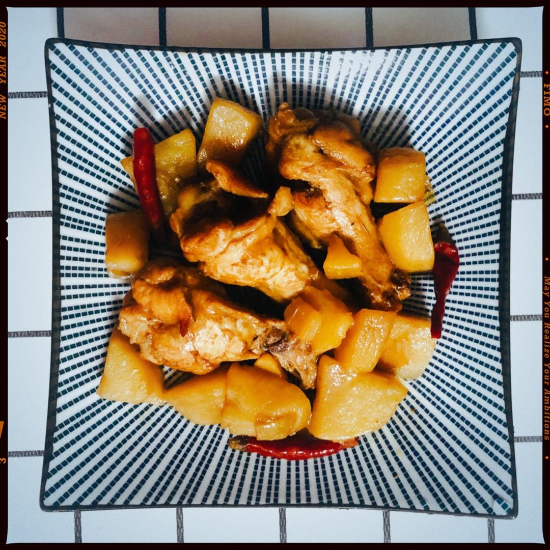 土豆炖鸡翅（快手零失败）