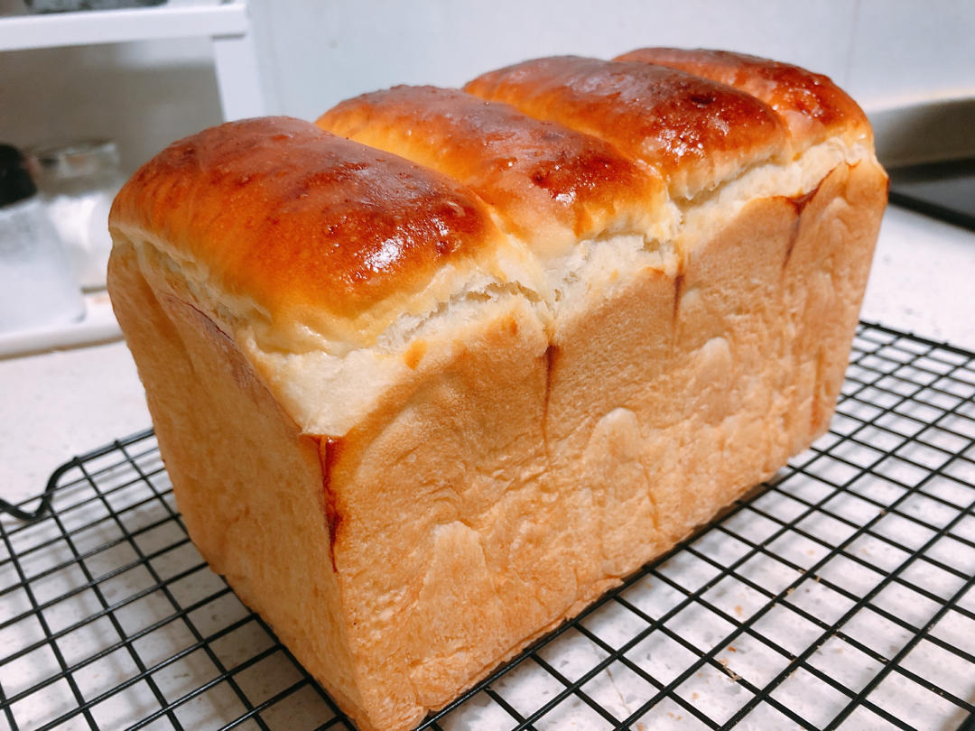 cookie想开bar做的鲜奶液种超熟吐司