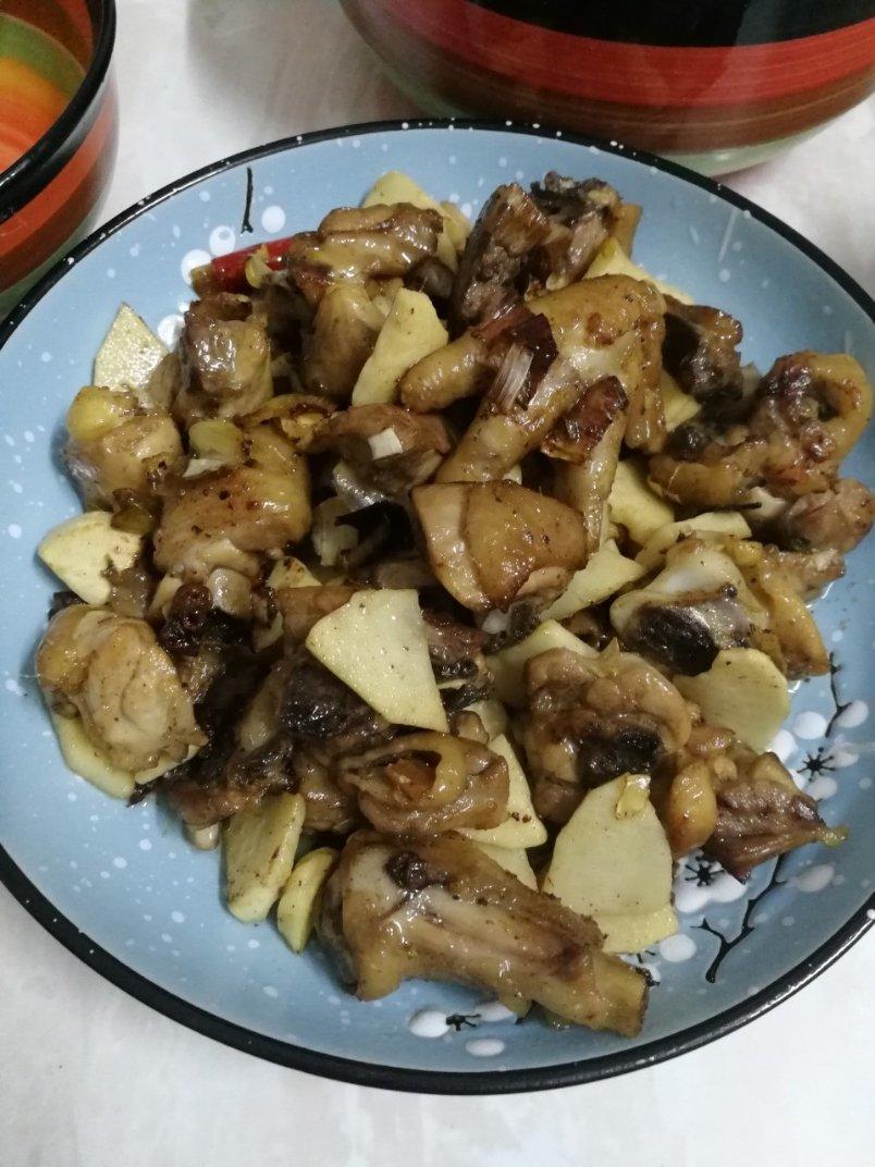 冬笋炒鸡肉