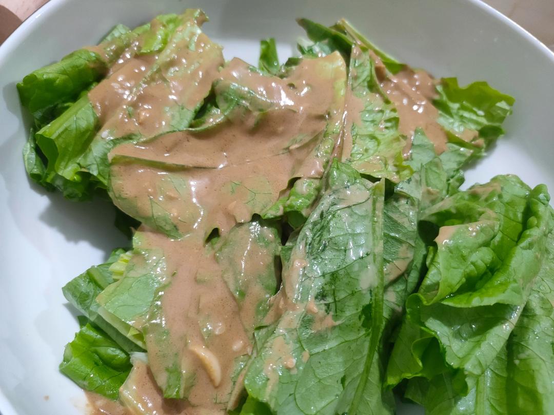 每次做都光盘的麻酱油麦菜