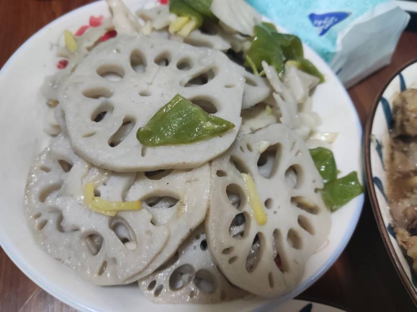 清炒藕片