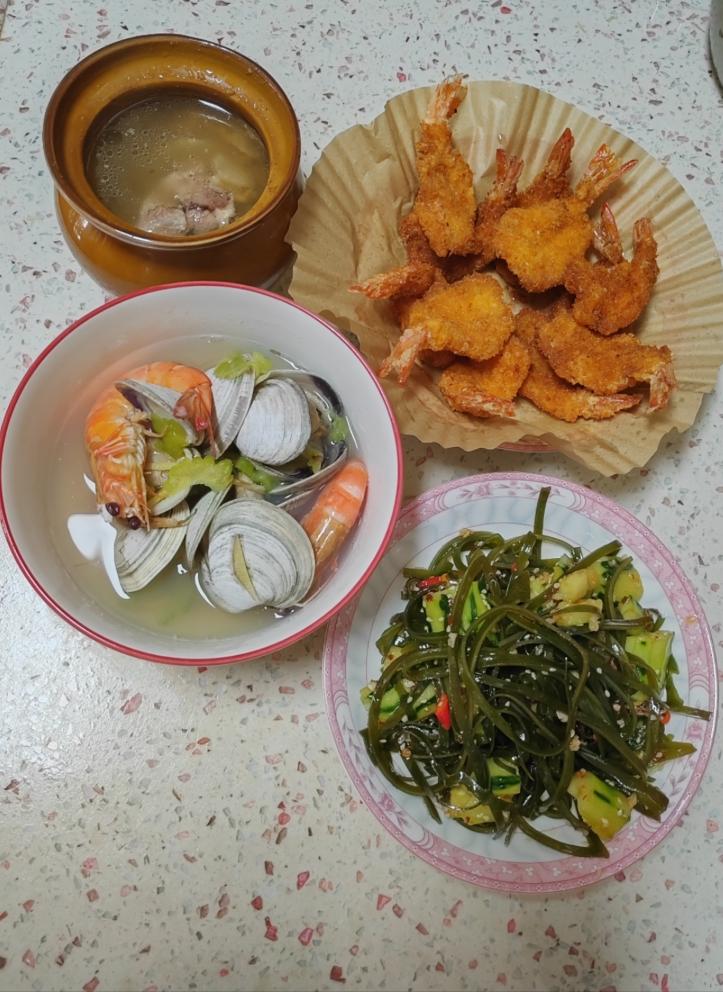 面包糠炸虾