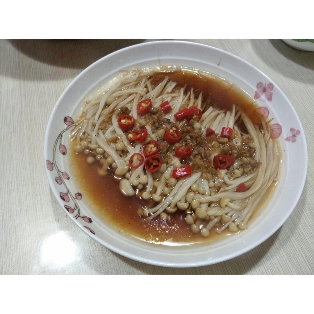 蒜蓉蒸金针菇