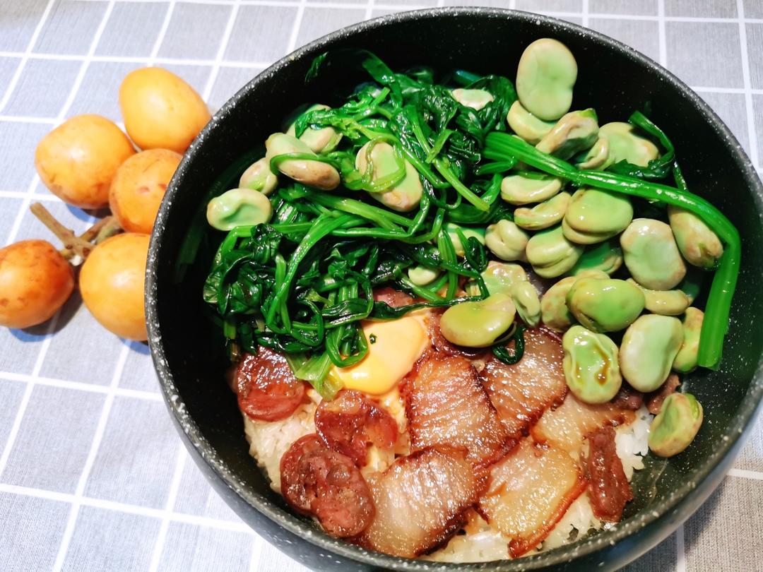 煲仔饭（不用一滴油完美结锅巴）