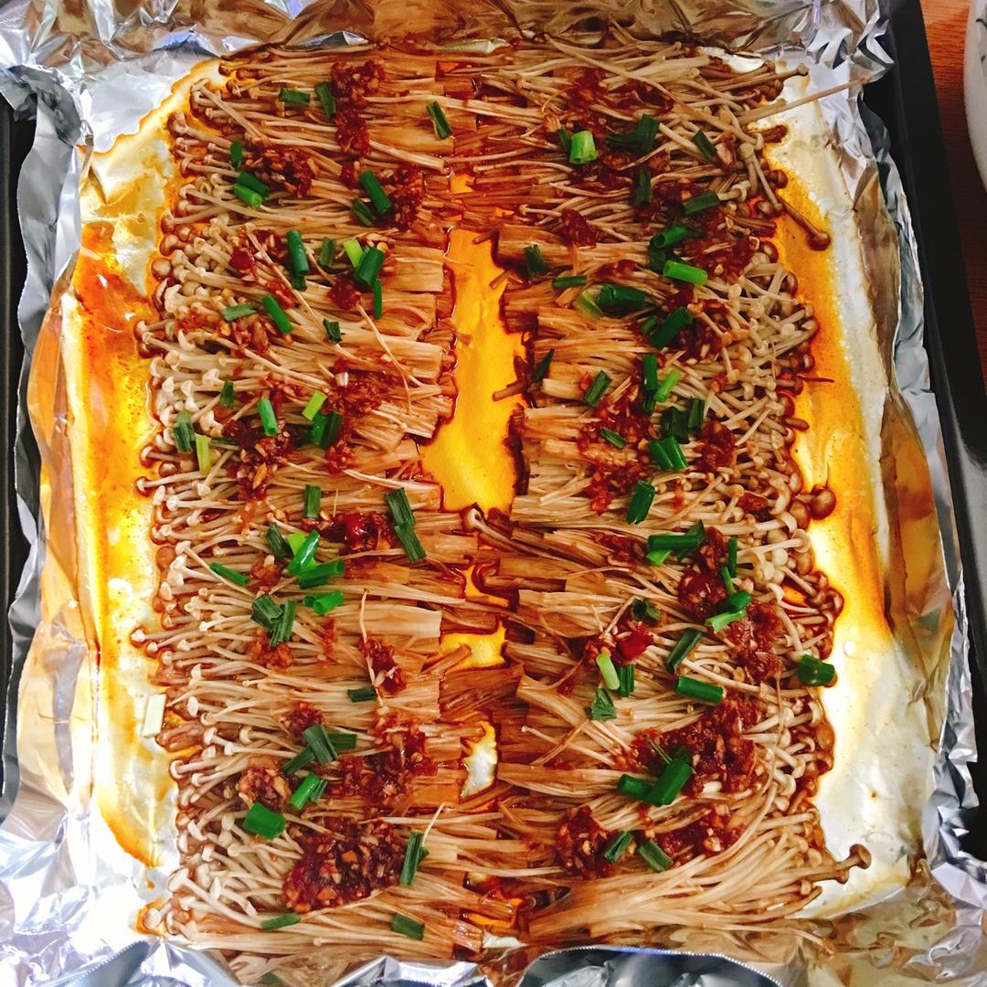 蒜蓉烤金针菇（烤箱版）