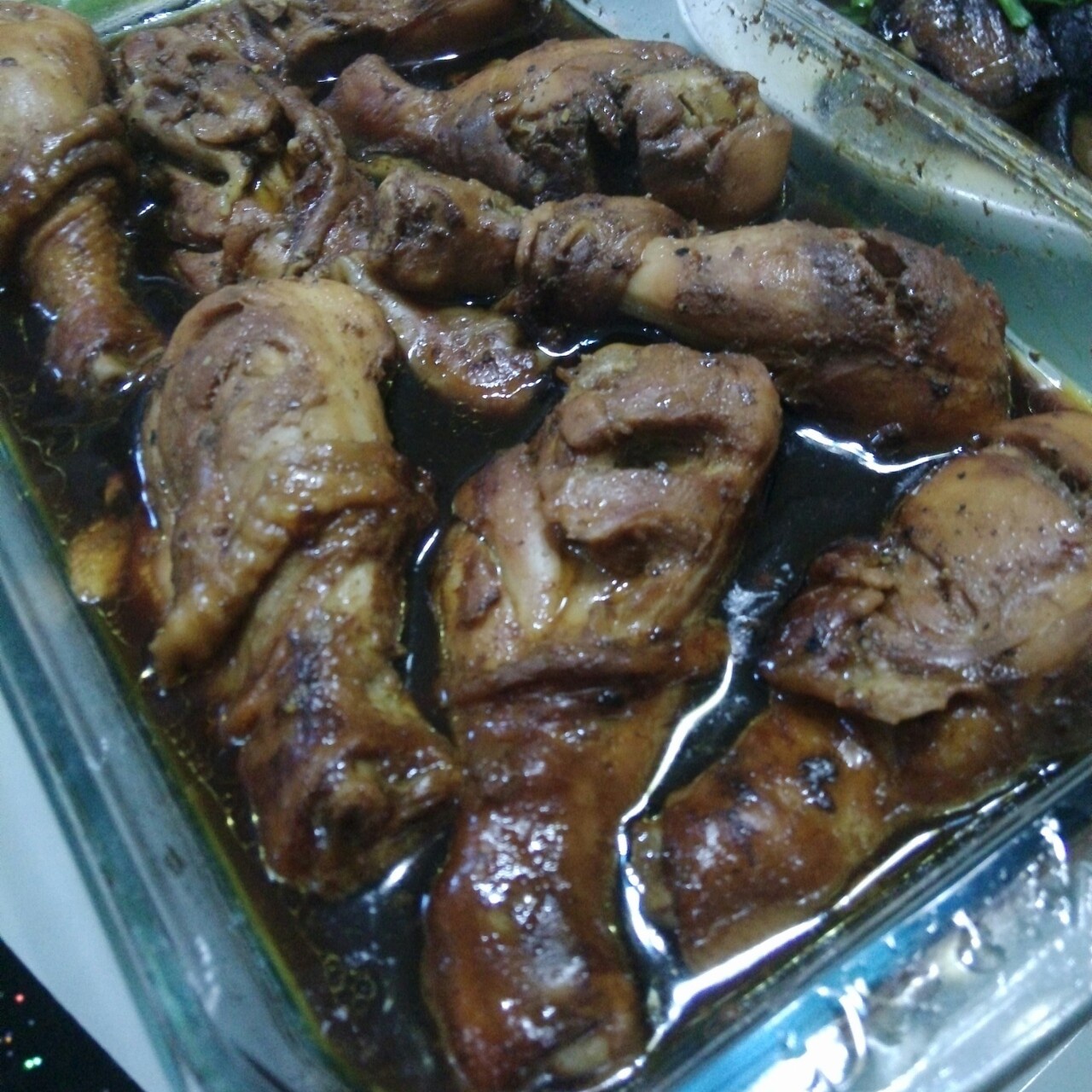 蜜制烤鸡腿
